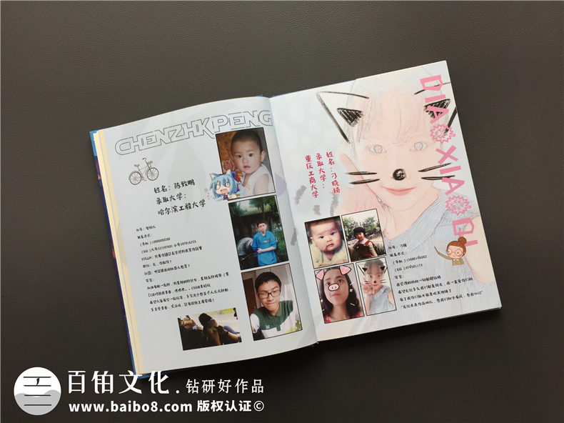 高中畢業(yè)班級相冊照片集策劃-超個性版面同學(xué)錄-各式搞怪技能