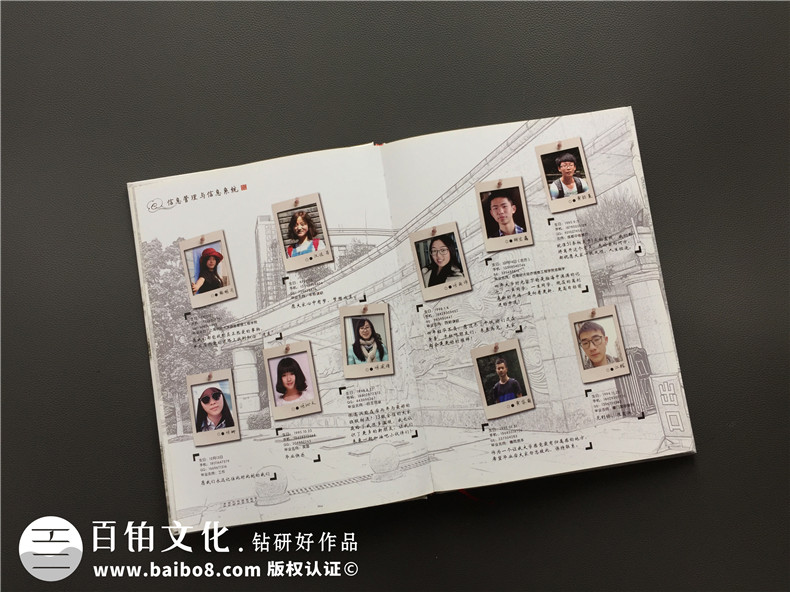 大學(xué)畢業(yè)相冊(cè)制作記載同學(xué)之間的經(jīng)歷 祝大家前程似錦！ 第4張-宣傳畫(huà)冊(cè),紀(jì)念冊(cè)設(shè)計(jì)制作-價(jià)格費(fèi)用,文案模板,印刷裝訂,尺寸大小