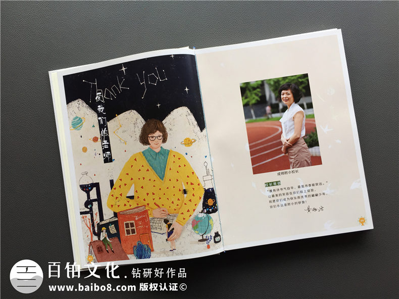 天真爛漫風(fēng)小學(xué)畢業(yè)紀(jì)念相冊設(shè)計-六年級畢業(yè)留念冊-成師附小