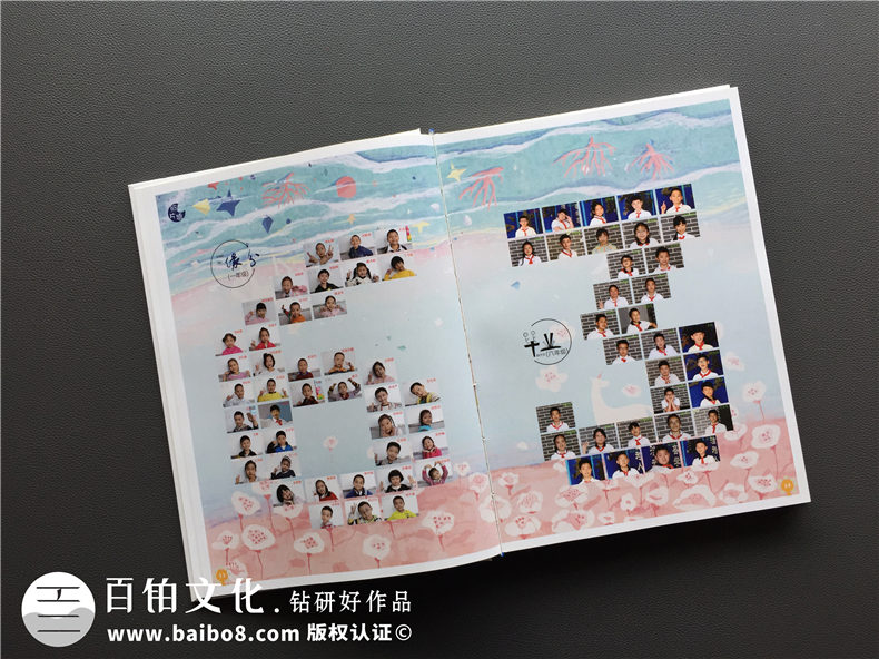 天真爛漫風(fēng)小學(xué)畢業(yè)紀(jì)念相冊設(shè)計-六年級畢業(yè)留念冊-成師附小