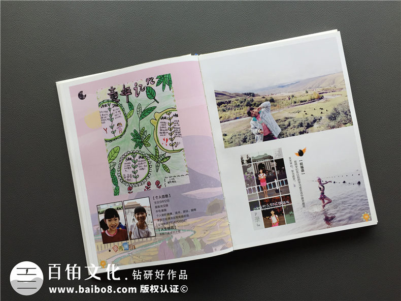 天真爛漫風(fēng)小學(xué)畢業(yè)紀(jì)念相冊設(shè)計-六年級畢業(yè)留念冊-成師附小