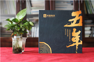 物流公司成立5周年紀(jì)念畫(huà)冊(cè)-員工周年相冊(cè)制作紙質(zhì)