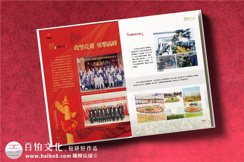 公司成立三十周年紀(jì)念畫冊-單位30周年圖冊內(nèi)容設(shè)計(jì)