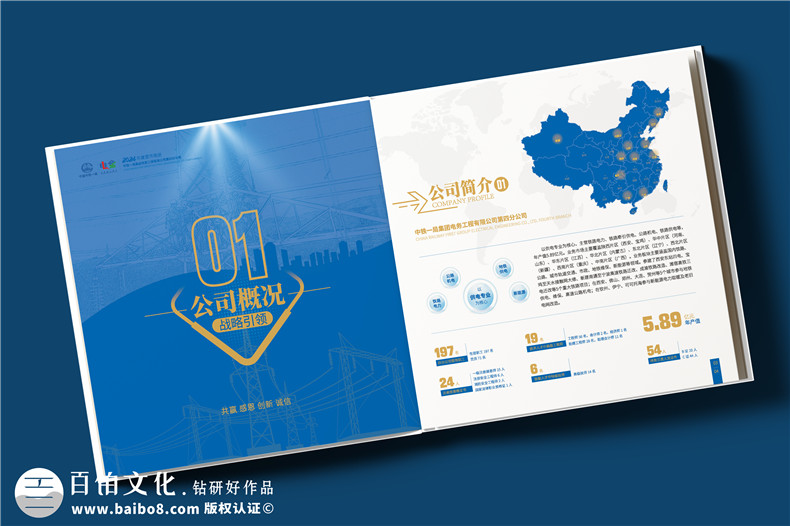電力公司宣傳冊設(shè)計(jì)-央企年度總結(jié)畫冊定制