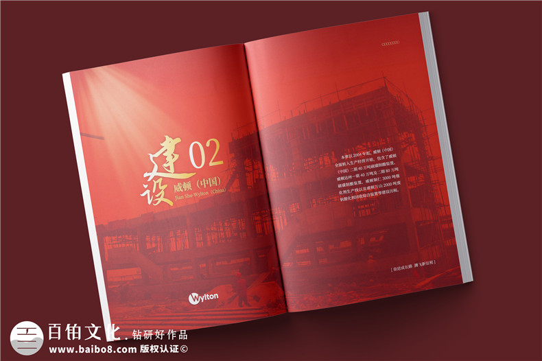 化工企業(yè)20周年紀(jì)念冊設(shè)計-公司整合發(fā)展大事記畫冊