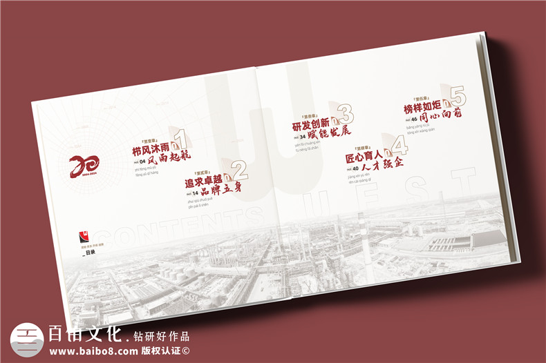化工企業(yè)20周年紀(jì)念冊設(shè)計定制--鐫刻輝煌,展望未來?