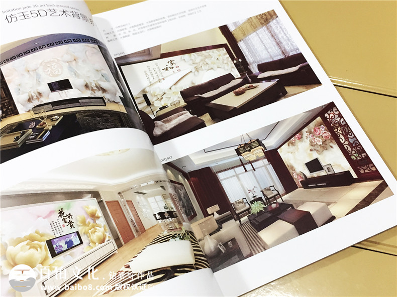 達芬奇藝術背景墻畫冊設計制作-家具畫冊定制