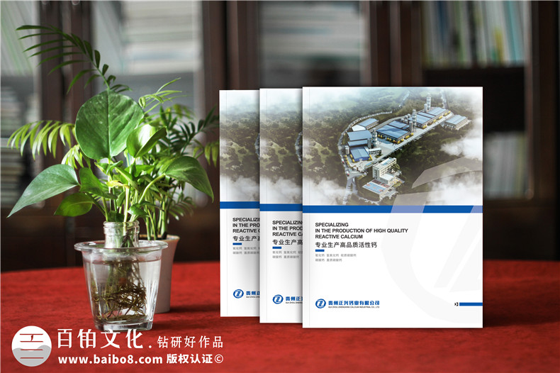 活性鈣生產廠家宣傳冊設計-鈣業(yè)公司畫冊制作