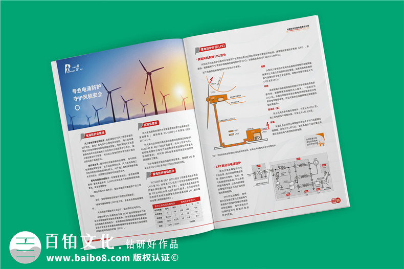 風(fēng)力發(fā)電機(jī)組電涌防護(hù)方案宣傳冊(cè)-雷電電磁脈沖防護(hù)公司畫冊(cè)設(shè)計(jì)