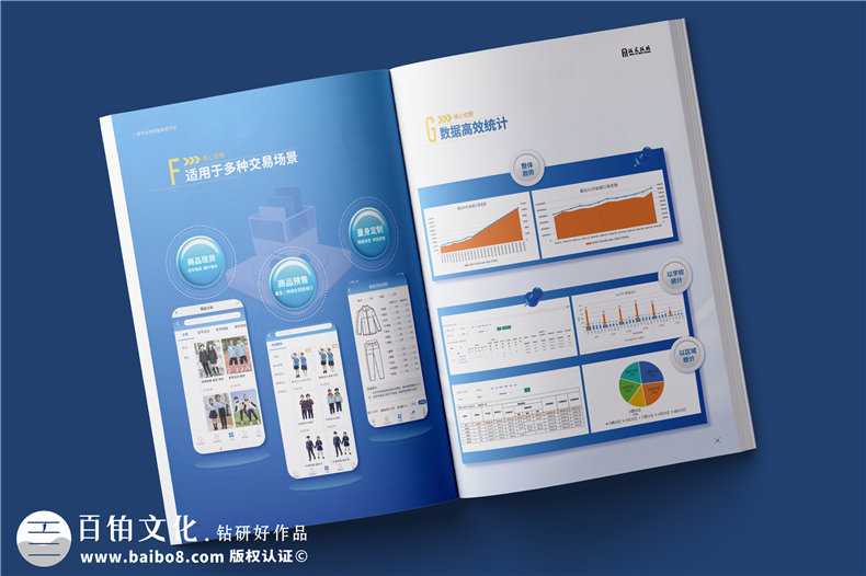 電商平臺簡介宣傳冊設計-校服電商采購平臺畫冊