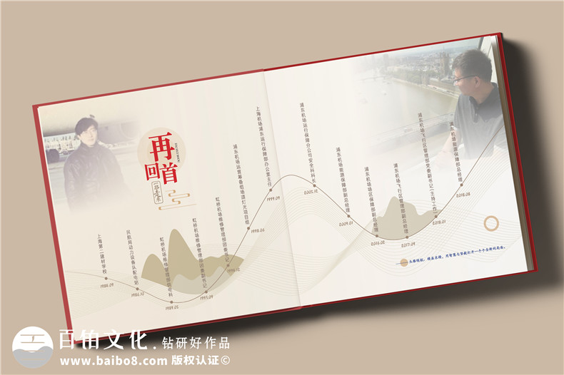 送領(lǐng)導(dǎo)的紀念相冊-為退休干部頒發(fā)高檔皮面紀念冊