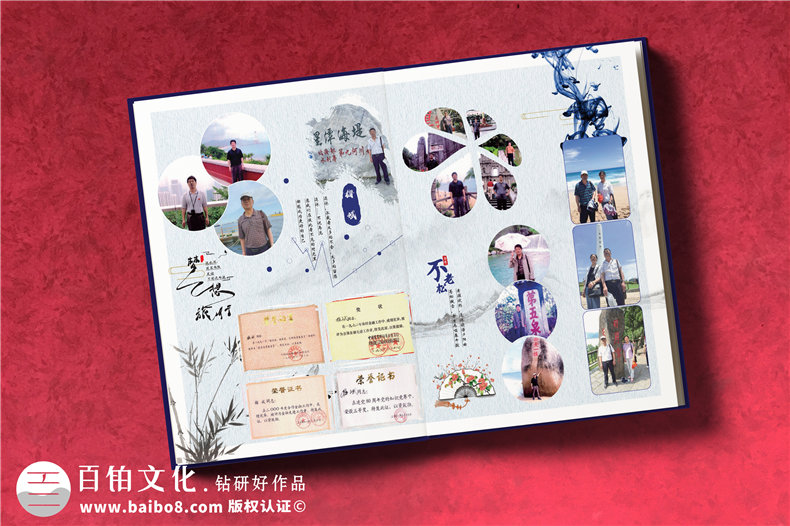 給單位退休員工設(shè)計相冊,全體退休人員紀念相冊統(tǒng)一編輯怎么做